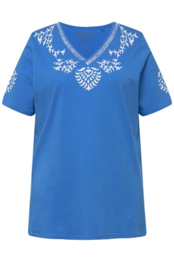 Moda za polnejše Pidžama kratkih rukava s printom plus velikost, xxl, Ulla Popken in Johann Popken (JP1880)