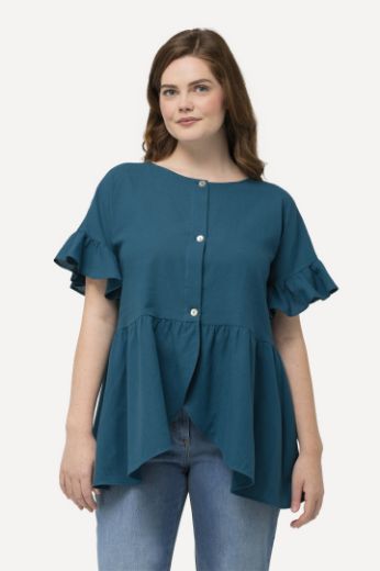 Moda za polnejše Jakna lagana kratkih rukava  s volanima plus velikost, xxl, Ulla Popken in Johann Popken (JP1880)
