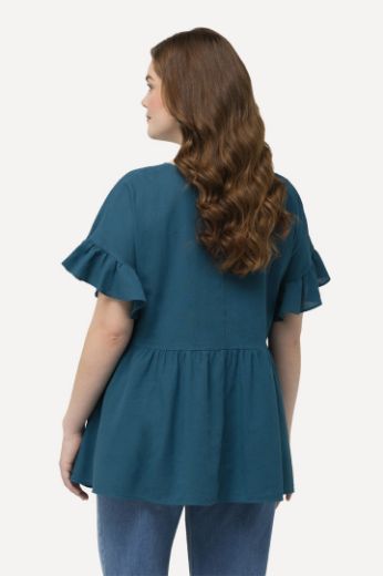 Moda za polnejše Jakna lagana kratkih rukava  s volanima plus velikost, xxl, Ulla Popken in Johann Popken (JP1880)