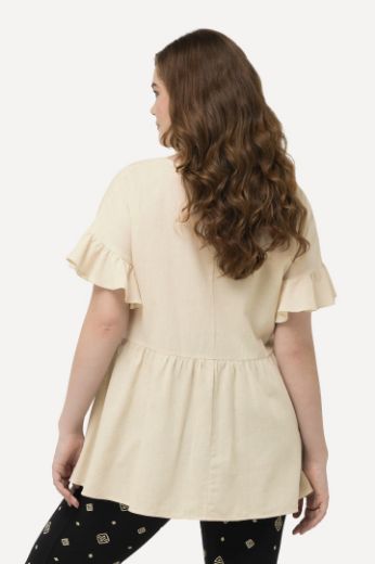 Moda za polnejše Jakna lagana kratkih rukava  s volanima plus velikost, xxl, Ulla Popken in Johann Popken (JP1880)