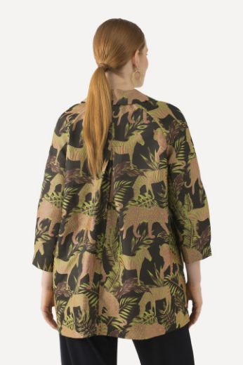 Moda za polnejše Jakna lagana s tropskim motivom plus velikost, xxl, Ulla Popken in Johann Popken (JP1880)