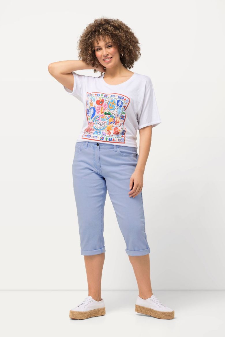 Moda za polnejše Hlače Capri plus velikost, xxl, Ulla Popken in Johann Popken (JP1880)