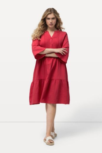 Moda za polnejše Haljina s 3/4 rukavima plus velikost, xxl, Ulla Popken in Johann Popken (JP1880)