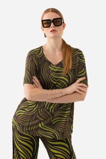 Moda za polnejše Majica kratkih rukava Slinky plus velikost, xxl, Ulla Popken in Johann Popken (JP1880)