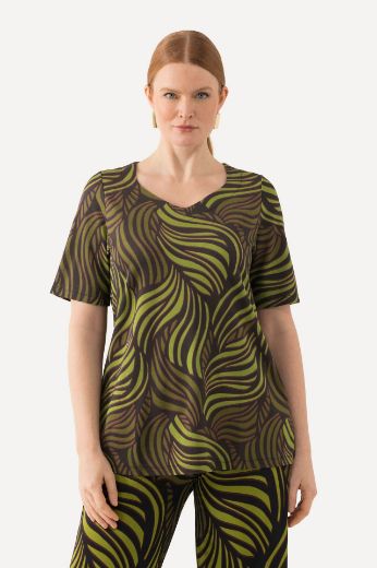 Moda za polnejše Majica kratkih rukava Slinky plus velikost, xxl, Ulla Popken in Johann Popken (JP1880)