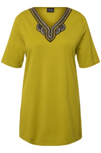 Moda za polnejše Majica kratkih rukava s dekorativnim ovratnikom plus velikost, xxl, Ulla Popken in Johann Popken (JP1880)