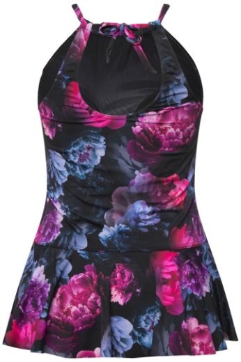 Moda za polnejše Kupaći kostim Tankini s volanom plus velikost, xxl, Ulla Popken in Johann Popken (JP1880)