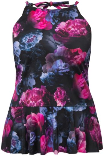 Moda za polnejše Kupaći kostim Tankini s volanom plus velikost, xxl, Ulla Popken in Johann Popken (JP1880)