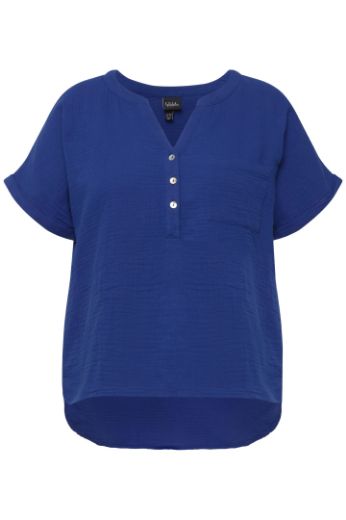 Moda za polnejše Bluza kratkih rukava V izreza plus velikost, xxl, Ulla Popken in Johann Popken (JP1880)