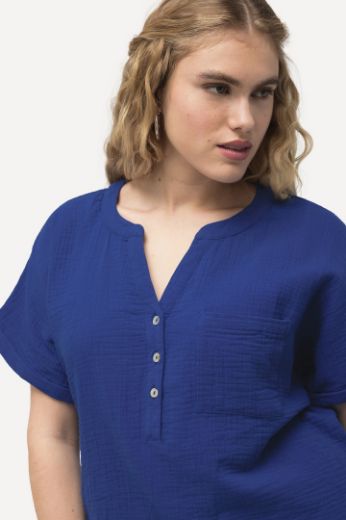 Moda za polnejše Bluza kratkih rukava V izreza plus velikost, xxl, Ulla Popken in Johann Popken (JP1880)