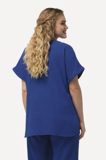 Moda za polnejše Bluza kratkih rukava V izreza plus velikost, xxl, Ulla Popken in Johann Popken (JP1880)