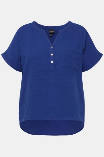 Moda za polnejše Bluza kratkih rukava V izreza plus velikost, xxl, Ulla Popken in Johann Popken (JP1880)