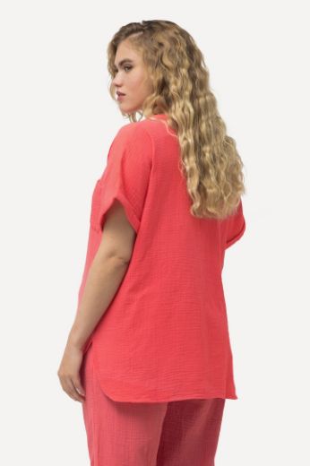Moda za polnejše Bluza kratkih rukava V izreza plus velikost, xxl, Ulla Popken in Johann Popken (JP1880)