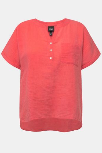 Moda za polnejše Bluza kratkih rukava V izreza plus velikost, xxl, Ulla Popken in Johann Popken (JP1880)