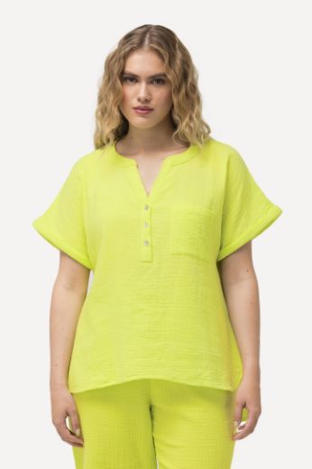 Moda za polnejše Bluza kratkih rukava V izreza plus velikost, xxl, Ulla Popken in Johann Popken (JP1880)