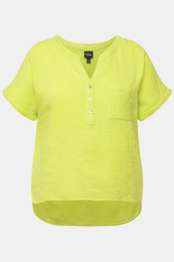 Moda za polnejše Bluza kratkih rukava V izreza plus velikost, xxl, Ulla Popken in Johann Popken (JP1880)