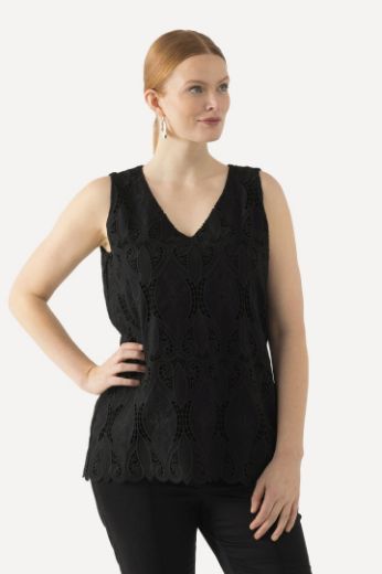 Moda za polnejše Top od čipke plus velikost, xxl, Ulla Popken in Johann Popken (JP1880)