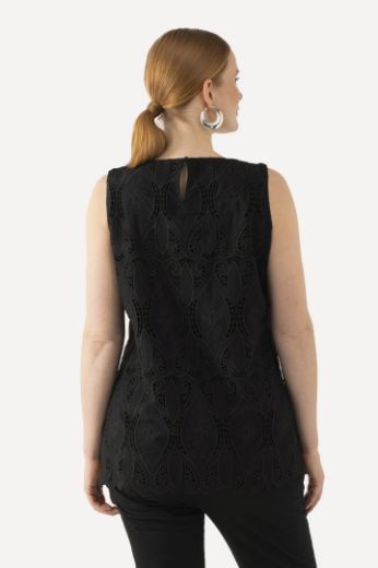 Moda za polnejše Top od čipke plus velikost, xxl, Ulla Popken in Johann Popken (JP1880)