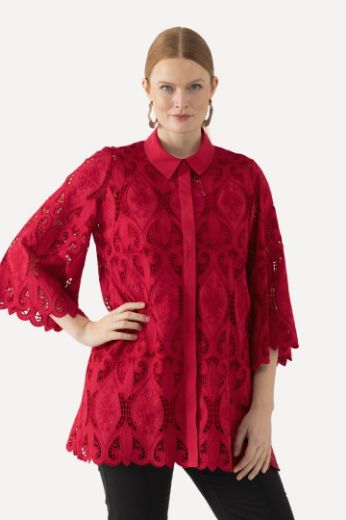 Moda za polnejše Top od čipke plus velikost, xxl, Ulla Popken in Johann Popken (JP1880)