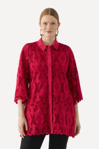 Moda za polnejše Top od čipke plus velikost, xxl, Ulla Popken in Johann Popken (JP1880)