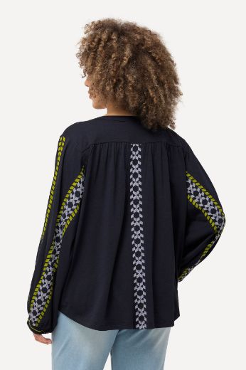 Moda za polnejše Bluza dugih rukava s ukrasnim vezom plus velikost, xxl, Ulla Popken in Johann Popken (JP1880)