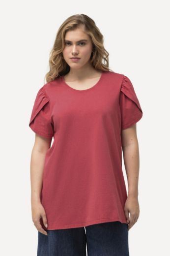 Moda za polnejše Majica A kroja s nabranim rukavima plus velikost, xxl, Ulla Popken in Johann Popken (JP1880)