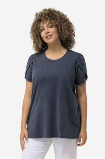 Moda za polnejše Majica A kroja s nabranim rukavima plus velikost, xxl, Ulla Popken in Johann Popken (JP1880)