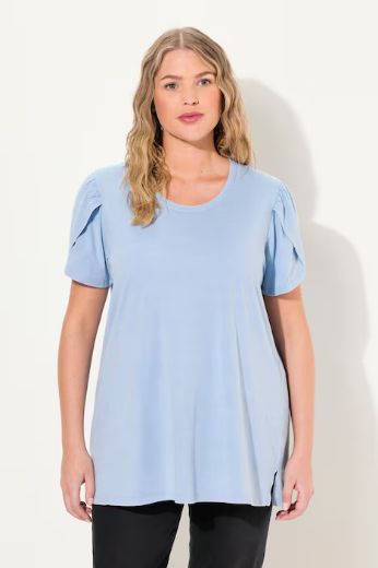 Moda za polnejše Majica A kroja s nabranim rukavima plus velikost, xxl, Ulla Popken in Johann Popken (JP1880)