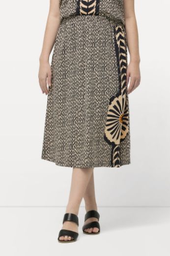 Moda za polnejše Suknja s printom plus velikost, xxl, Ulla Popken in Johann Popken (JP1880)