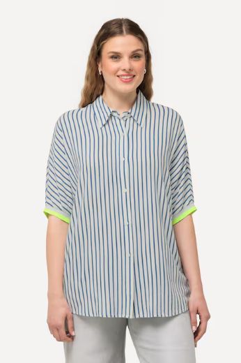 Moda za polnejše Košulja kratkih rukava na pruge plus velikost, xxl, Ulla Popken in Johann Popken (JP1880)