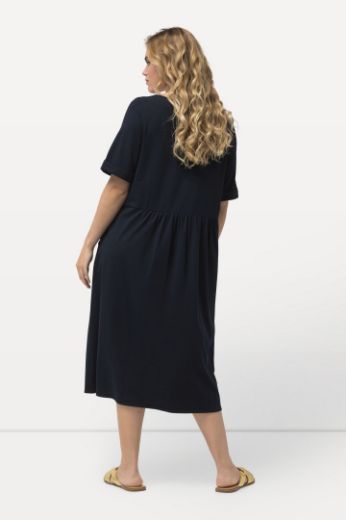 Moda za polnejše Haljina midi kratkih rukava okruglog izreza plus velikost, xxl, Ulla Popken in Johann Popken (JP1880)