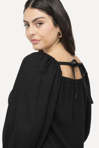Moda za polnejše Haljina midi 3/4 rukavi s vezanjem na leđima plus velikost, xxl, Ulla Popken in Johann Popken (JP1880)