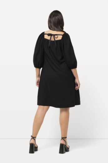 Moda za polnejše Haljina midi 3/4 rukavi s vezanjem na leđima plus velikost, xxl, Ulla Popken in Johann Popken (JP1880)
