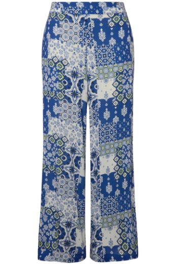Moda za polnejše Hlače lagane s printom plus velikost, xxl, Ulla Popken in Johann Popken (JP1880)