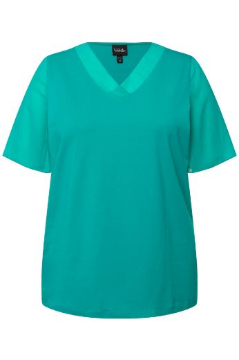 Moda za polnejše Majica kratkih rukava V izreza plus velikost, xxl, Ulla Popken in Johann Popken (JP1880)