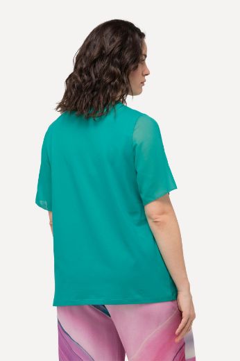 Moda za polnejše Majica kratkih rukava V izreza plus velikost, xxl, Ulla Popken in Johann Popken (JP1880)