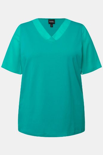 Moda za polnejše Majica kratkih rukava V izreza plus velikost, xxl, Ulla Popken in Johann Popken (JP1880)