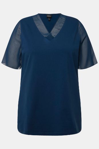 Moda za polnejše Majica kratkih rukava V izreza plus velikost, xxl, Ulla Popken in Johann Popken (JP1880)