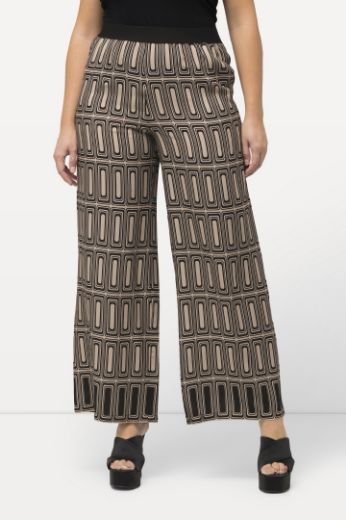 Moda za polnejše Hlače lagane gometrijskog printa plus velikost, xxl, Ulla Popken in Johann Popken (JP1880)