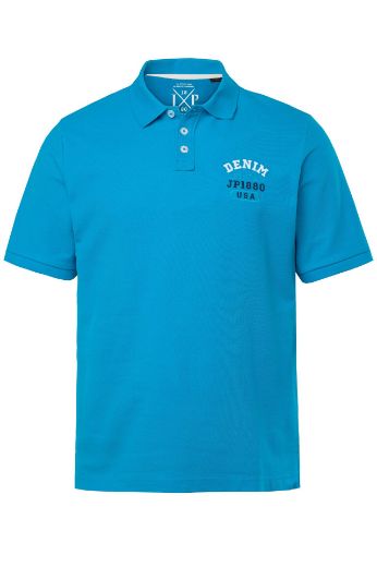 Moda za polnejše Majica Polo kratkih rukava s izvezenim natpisom plus velikost, xxl, Ulla Popken in Johann Popken (JP1880)