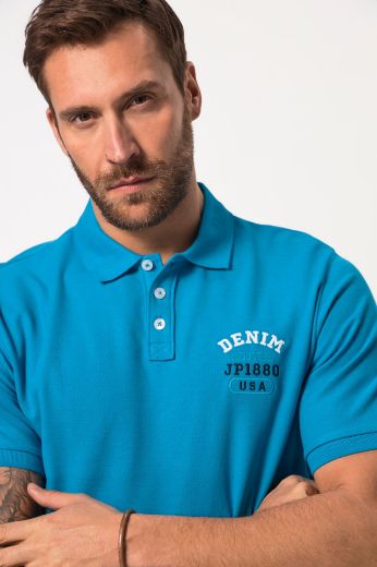 Moda za polnejše Majica Polo kratkih rukava s izvezenim natpisom plus velikost, xxl, Ulla Popken in Johann Popken (JP1880)
