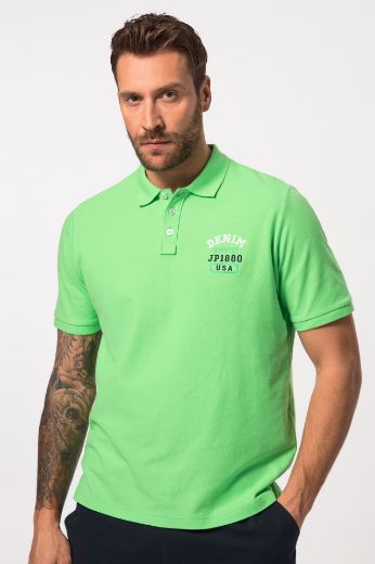 Moda za polnejše Majica Polo kratkih rukava s izvezenim natpisom plus velikost, xxl, Ulla Popken in Johann Popken (JP1880)