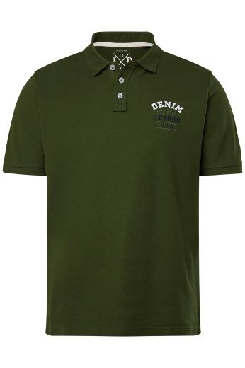 Moda za polnejše Majica Polo kratkih rukava s izvezenim natpisom plus velikost, xxl, Ulla Popken in Johann Popken (JP1880)