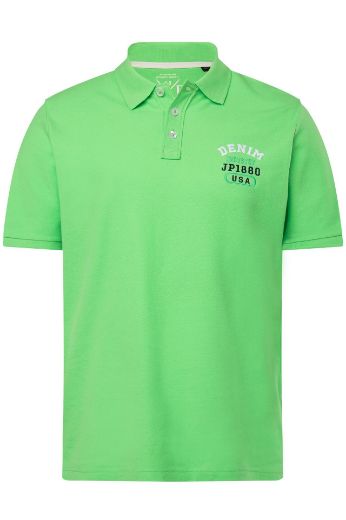 Moda za polnejše Majica Polo kratkih rukava s izvezenim natpisom plus velikost, xxl, Ulla Popken in Johann Popken (JP1880)