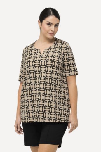Moda za polnejše Majica kratkih rukava s printom plus velikost, xxl, Ulla Popken in Johann Popken (JP1880)