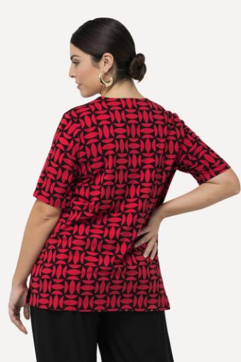 Moda za polnejše Majica kratkih rukava s printom plus velikost, xxl, Ulla Popken in Johann Popken (JP1880)