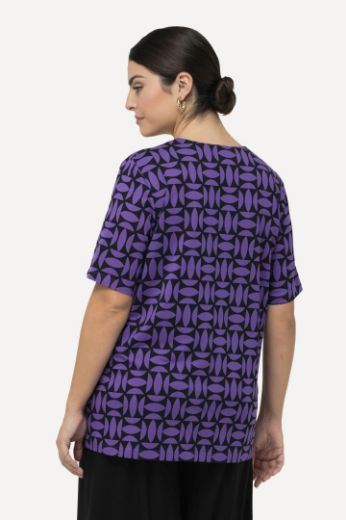 Moda za polnejše Majica kratkih rukava s printom plus velikost, xxl, Ulla Popken in Johann Popken (JP1880)