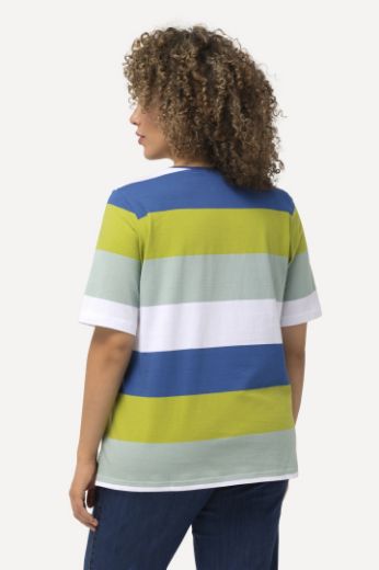 Moda za polnejše Majica kratkih rukava motiv srca i pruga plus velikost, xxl, Ulla Popken in Johann Popken (JP1880)