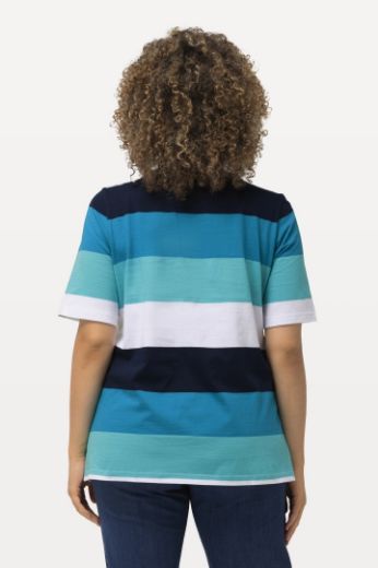 Moda za polnejše Majica kratkih rukava motiv srca i pruga plus velikost, xxl, Ulla Popken in Johann Popken (JP1880)
