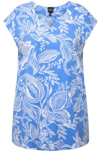 Moda za polnejše Majica spuštenih rukava s printom lišća plus velikost, xxl, Ulla Popken in Johann Popken (JP1880)